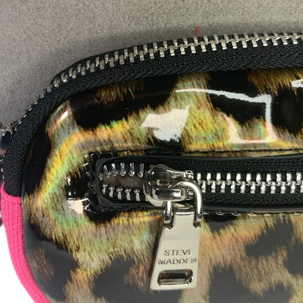 Steve Madden Turquoise and Leopard Crossbody Bag - Picture 7 of 9